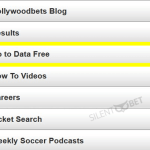 hollywoodbets go to data free from the menu